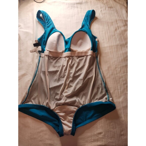 Maxine Of Hollywood Swim Swimsuit One Piece Padded Blue Plus Size 2XL - Picture 4 of 7